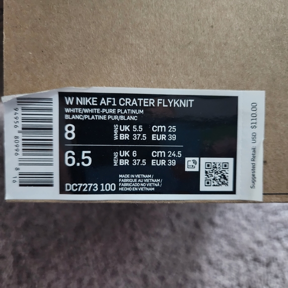 Nike Air Force 1 Low Crater FlyknitWhite Ice Blue (Women's) - Picture 2 of 6